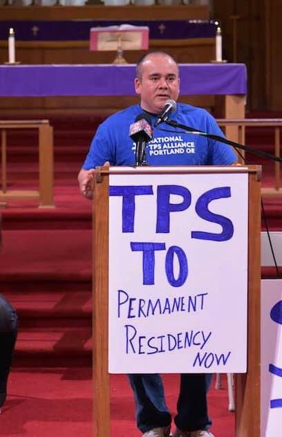 Arnoldo.

I am from El Salvador and I being living in U.S. for over 29 years, I ‘m a TPS holder, since I come to U.S, I being working nonstop, paying my taxes, following the rules and laws of this country Said Ronal. I think it’s fair for us to claim the Permanent residency now, we made our life in this country. we give our youth to this country, and now they tell us that the TPS is no longer on option for us and that we have to go back to a country where we don’t know anymore. After we give our life working hard helping with the economy of this nation, is not fair and is not right to just cancel the TPS, that’s why I stand up with my people, brother countries under the TPS Status and community in general to fight for permanent residency, we need your support.