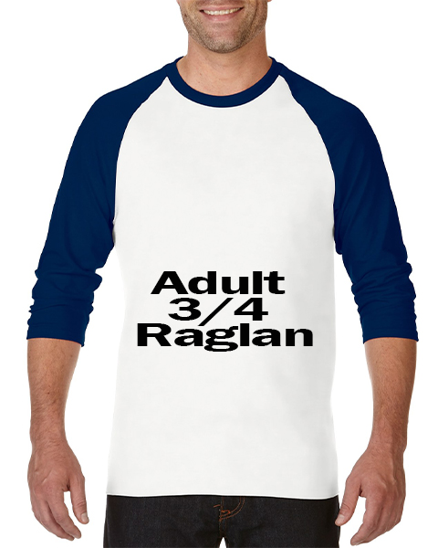Adult 34 Raglan